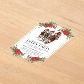 Modern Race Horse Derby Party Equestrian Acryl Uitnodigingen (Laagn)