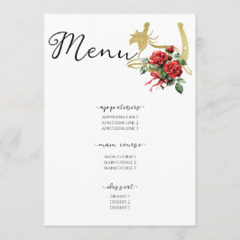 Modern Race Paard Derby & Drinken Party Ruiterspor Menu