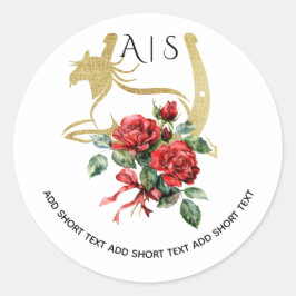 Modern Race Paard Derby & Drinken Party Ruiterspor Ronde Sticker