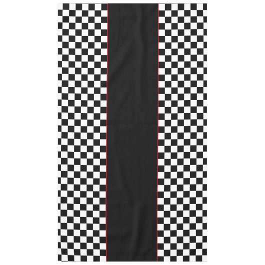 Modern Racing Threaded Check Patterned Tafelkleed (Voorkant)