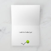 Modern-rackettentennis Bedankkaart (Binnen)