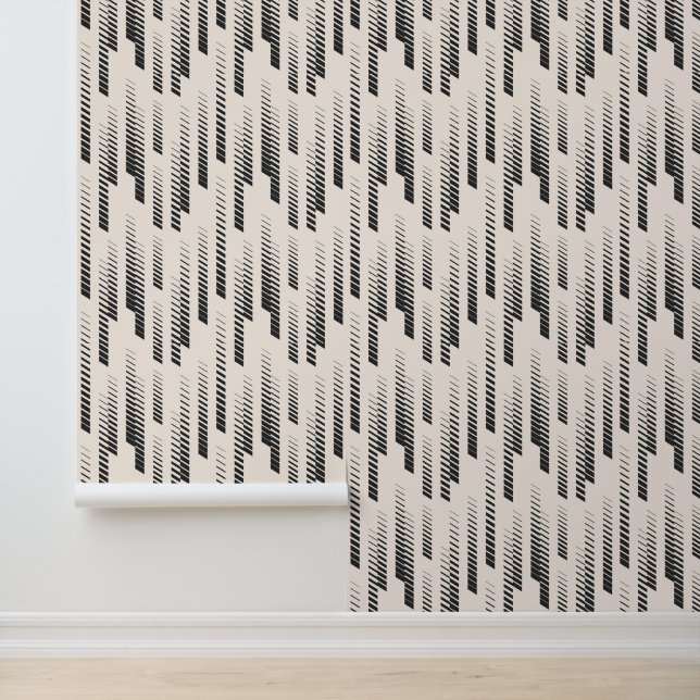 Modern Rain Pattern Behang (Applicatie)
