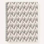 Modern Rain Pattern Notitieboek (Voorkant)