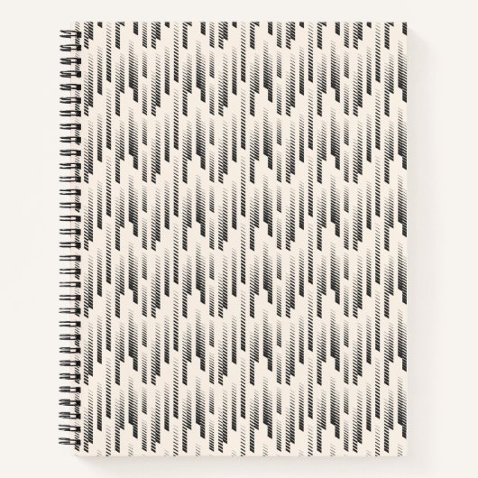 Modern Rain Pattern Notitieboek (Voorkant)