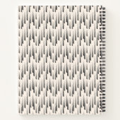 Modern Rain Pattern Notitieboek (Achterkant)