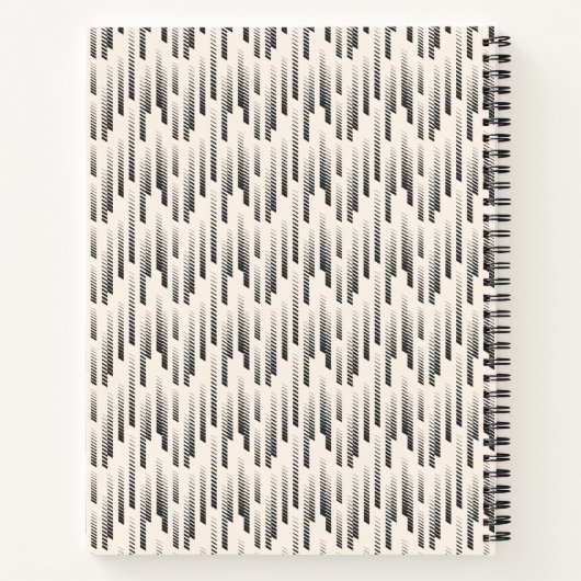 Modern Rain Pattern Notitieboek (Achterkant)