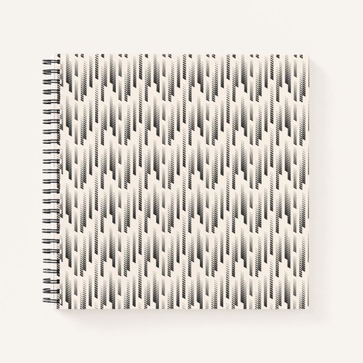 Modern Rain Pattern Notitieboek (Voorkant)
