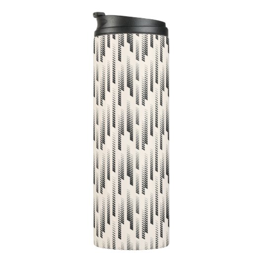 Modern Rain Pattern Thermosbeker (Geroteerd rechts)