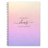 Modern rainboegscriptnaam notitieboek (Voorkant)