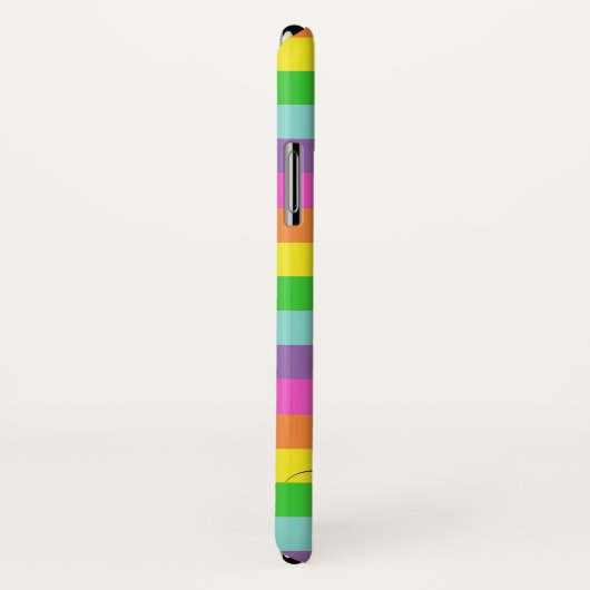 Modern Rainbow 4-fotoscriptnaam Monogram Case-Mate iPhone Case (Achterkant / rechts)