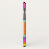 Modern Rainbow Abstract Script Naam Monogram Case-Mate iPhone Case (Achterkant/links)