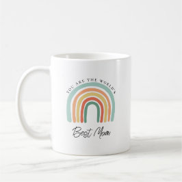Modern Rainbow Best Mam Moederdag Gift Koffiemok