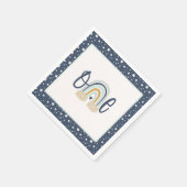 Modern Rainbow Eerste Verjaardag Servet - Boy NB (Hoek)