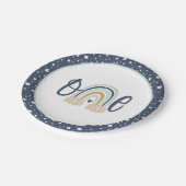 Modern Rainbow First Birthday Bord - Boy NB (Gekanteld)