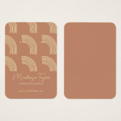 Modern Rainbow Gepersonaliseerde Oorbel Display Ka Visitekaartje (Voorkant /achterkant)