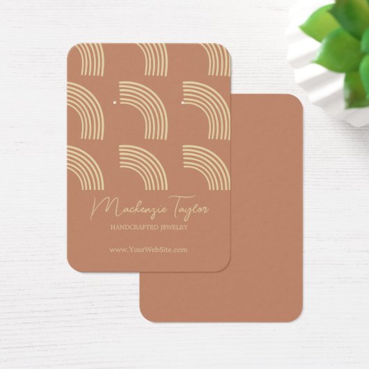 Modern Rainbow Gepersonaliseerde Oorbel Display Ka Visitekaartje (Bureau)