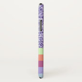 Modern Rainbow Glitter Fotocollage Monogram Case-Mate iPhone Case (Achterkant / rechts)