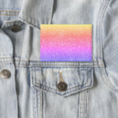 Modern Rainbow Glitter Glam Button (Insitu)