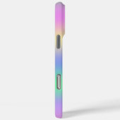 Modern Rainbow Gradient Stripe Monogrammed Case-Mate iPhone Case (Achterkant / Rechts)