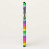 Modern Rainbow Heart Script Naam Monogram Case-Mate iPhone Case (Achterkant/links)