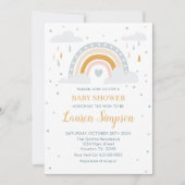 Modern Rainbow Invitation Baby Shower Kaart (Voorkant)