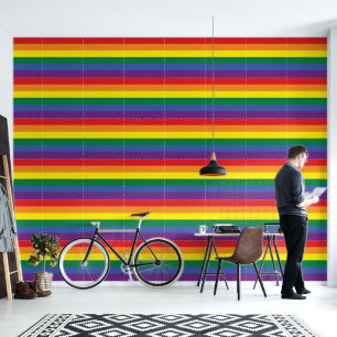 Modern Rainbow LGBT Gay Pride Patroon Behang