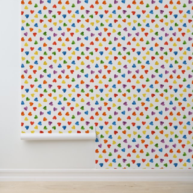Modern Rainbow LGBT Gay Pride Patroon Behang (Applicatie)