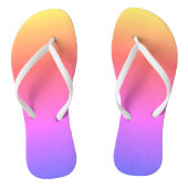 Modern Rainbow Linen Teenslippers (Voetbed)