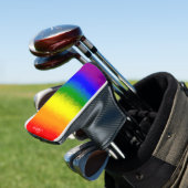 Modern Rainbow Mosaic Script Name Golfheadcover (Insitu)