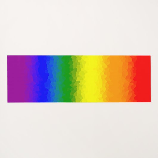 Modern Rainbow Mosaic Script Name  Yogamat (Achterkant (horizontaal))