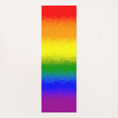 Modern Rainbow Mosaic Script Name  Yogamat (Achterkant)