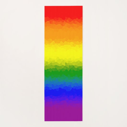 Modern Rainbow Mosaic Script Name  Yogamat (Achterkant)