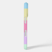 Modern Rainbow Pastel Colorblock Stripe Case-Mate iPhone Case (Achterkant / Rechts)