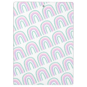 Modern Rainbow Personalized Teacher Clipboard Klembord (Achterkant)