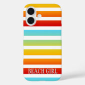Modern Rainbow Stripes Kleurrijk Ontwerp Case-Mate iPhone Case (Achterkant)