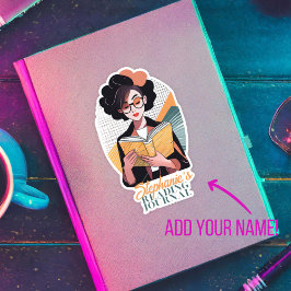 "Modern Reader" Aangepaste Reading Journal Bookpla Sticker