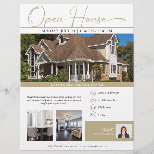 Modern Real Esate Open House Flyer (Voorkant)