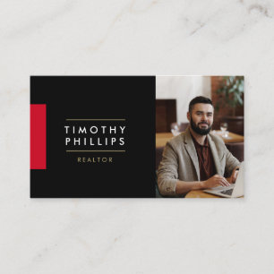 Modern Real Estate Agent Business Card  Visitekaartje