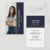 Modern Real Estate Agent | Fotolay-out Verticaal B Visitekaartje (Voorkant / Achterkant)