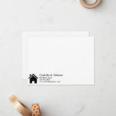 Modern Real Estate Agent House Realtors Notitiekaartje (Voorkant / Achterkant in situ)