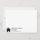 Modern Real Estate Agent House Realtors Notitiekaartje (Voorkant)