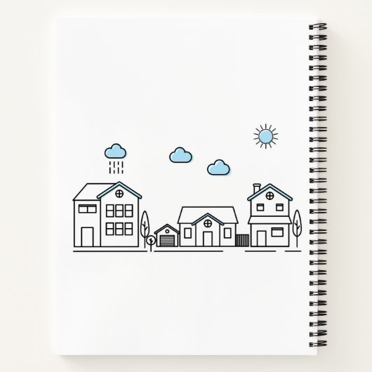 Modern Real Estate Agent Realtor Notitieboek (Achterkant)