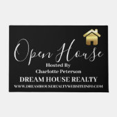 Modern Real Estate Agent Realtor Open House Deurmat (Voorkant)