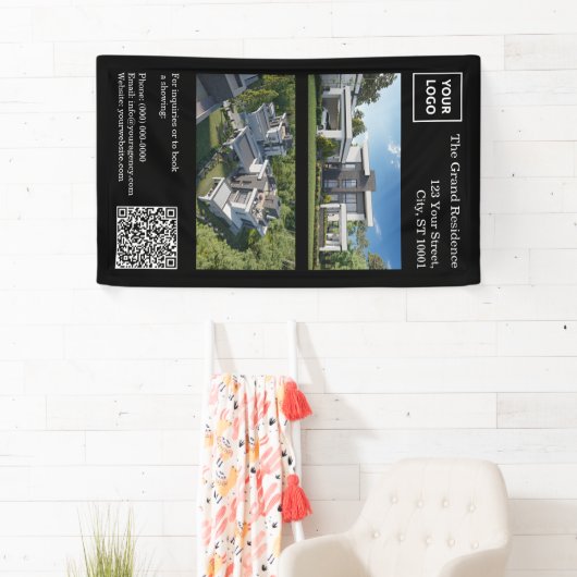 Modern Real Estate Banner with QR Code (Insitu)