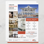 Modern Real Estate Flyer Template (Voorkant / Achterkant)