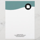 Modern Real Estate Letterhead Briefpapier Briefhoofd (Voorkant)