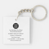 Modern Real Estate License To Sell  Sleutelhanger (Achterkant)