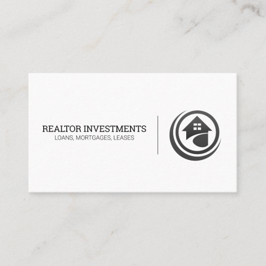 Modern Real Estate Logo Design Visitekaartje (Voorkant)
