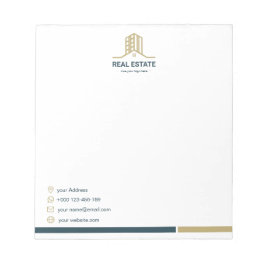 Modern Real Estate Notepad Notitieblok