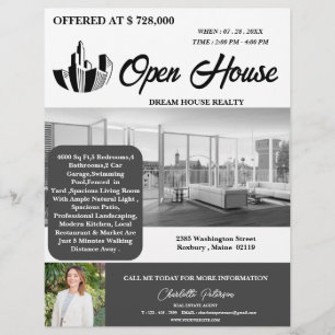 Modern Real Estate Open House Flyer